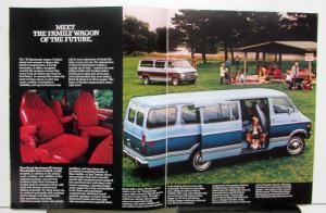 1978 Dodge Sportsman Wagons Maxiwagon B100 B200 B300 Sales Brochure Original