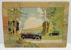1921 Studebaker 6 Big Light Special Touring Landau Roadster Sale Brochure Mailer