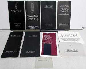 1992 Lincoln Town Car Owners Manual Care & Operation Original