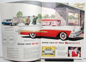 1958 Ford Trucks Full Line Sales Brochure Series F  T C P B Ranchero Courier