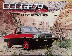 1979 Dodge D50 Pickup Truck & Sport Color Sales Folder Original