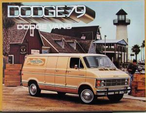 1979 Dodge Vans Street Van Kary Van CB300 CB400 Color Sales Brochure Original