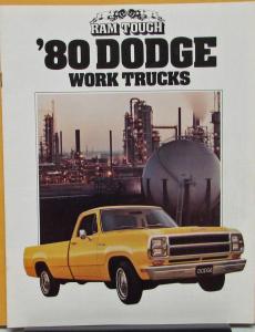 1980 Dodge Work Truck D50 Crew Club Van Kary Van Maxivan Wrecker Sales Brochure