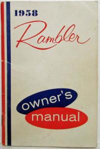 1958 AMC Rambler Owners Manual Care & Operation