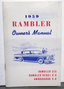 1959 AMC Rambler Owners Manual Care & Operation Original