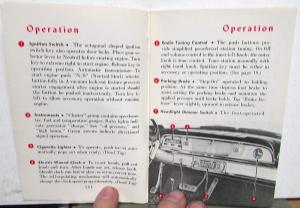 1959 AMC Rambler Owners Manual Care & Operation Original