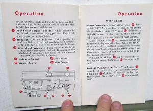1959 AMC Rambler Owners Manual Care & Operation Original
