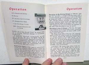 1959 AMC Rambler Owners Manual Care & Operation Original
