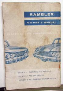 1961 AMC Rambler Classic Ambassador Owners Manual Care & Operation Original