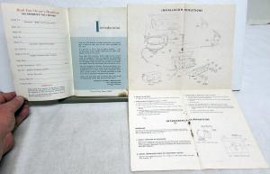 1962 AMC Rambler American Owners Manual Care & Operation Orig W/Radio Pamphlet