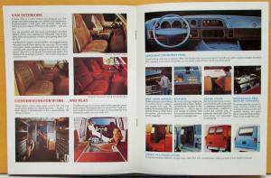 1981 Dodge Van B Models CANADIAN Color Sales Brochure Original