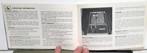 1967 AMC Rambler Rebel Owners Manual Care & Operation Original