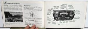 1968 AMC Rebel Owners Manual Care & Operation Original