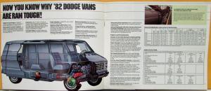 1982 Dodge Vans & Maxivan Color Sales Brochure Original