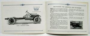 1923 Chevrolet for Economical Transportation Commercial Cars Sales Brochure