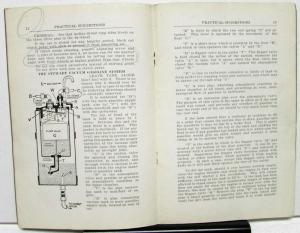 1920-21 Auburn Beauty Six Owners Manual Instruction Book Care Operation Original