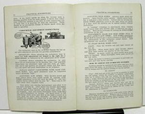 1920-21 Auburn Beauty Six Owners Manual Instruction Book Care Operation Original