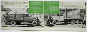 1933 Chevrolet 1 and a Half-Ton Farm Trucks Sales Brochure