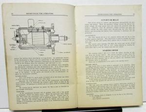 1928 Auburn 76 Models Owners Manual Instruction Book Care Operation Original