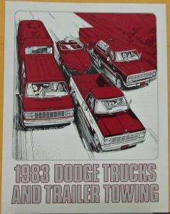 1983 Dodge Trucks and Trailer Towing Sales Folder Original