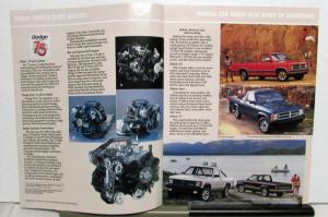 1989 Dodge Trucks Full Line Pickup Van Caravan Ramcharger Sales Brochure Orig