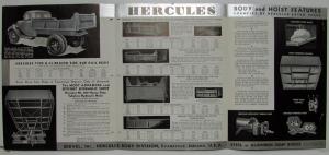 1935 Hercules Hydraulic Dump Bodies Chevrolet Trucks Sales Folder w Price Sheet