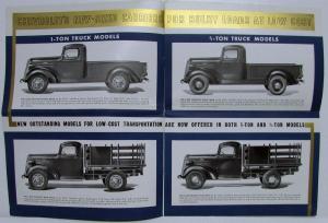 1937 Chevrolet Announces Two New Lines of Trucks Sales Folder