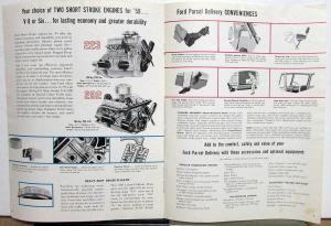 1959 Ford Parcel Delivery Chassis P-350 -400 -500 Series Sales Brochure Original