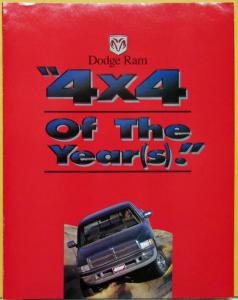 1995 Dodge RAM 4x4 Truck of the Year Petersens 4WD & Off Road Folder Original