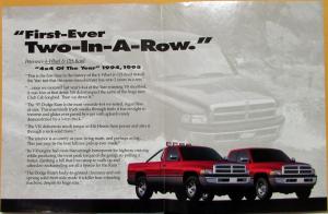 1995 Dodge RAM 4x4 Truck of the Year Petersens 4WD & Off Road Folder Original