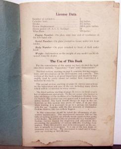 1929 Erskine Six Owners Manual Instruction Care & Operation Original