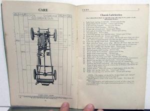 1929 Erskine Six Owners Manual Instruction Care & Operation Original