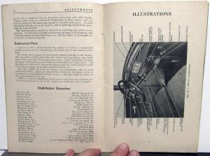 1929 Erskine Six Owners Manual Instruction Care & Operation Original