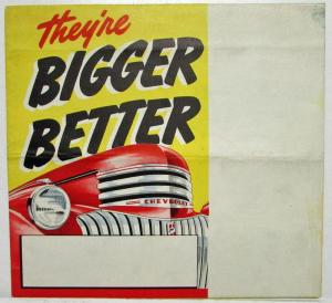 1941 Chevrolet Trucks They Are Bigger Better More Powerful Sales Mailer Folder