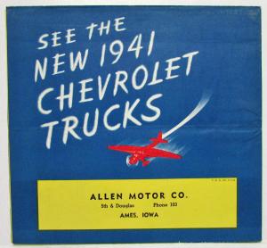 1941 Chevrolet Trucks They Are Bigger Better More Powerful Sales Mailer Folder