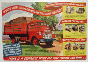1947 Chevrolet Truck Successful Operation Sales Mailer COE Panel Pickup