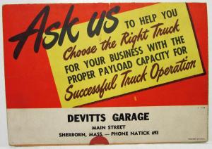 1947 Chevrolet Truck Successful Operation Sales Mailer COE Panel Pickup