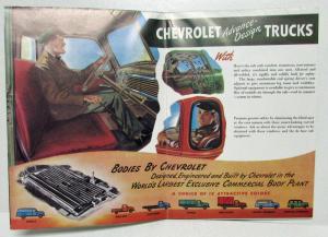 1947 Chevrolet Truck Complete Line for the New Year Sales Mailer Folder Reprint