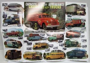 1947 Chevrolet Truck Complete Line for the New Year Sales Mailer Folder Reprint