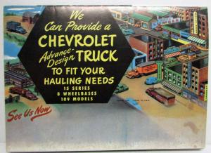 1947 Chevrolet Truck Complete Line for the New Year Sales Mailer Folder Reprint