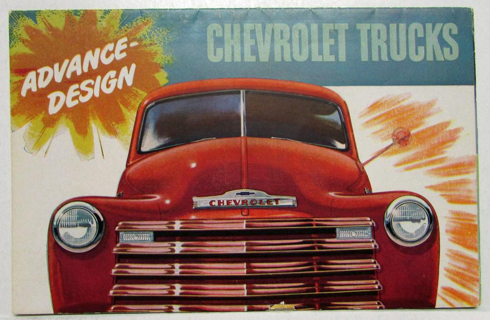 1947 Chevrolet Advance Design Trucks Panel Pickup Stake Suburban Sales Folder