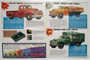 1947 Chevrolet Advance Design Trucks Panel Pickup Stake Suburban Sales Folder