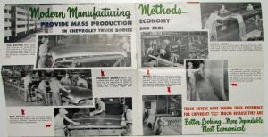 1948 Chevrolet Truck Mailer You Made It Possible Sales Brochure
