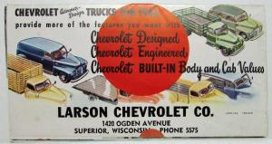 1948 Chevrolet Truck Mailer You Made It Possible Sales Brochure