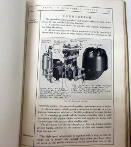 1927 Franklin Airman Series Owners Manual Care & Operation Maintenance Original