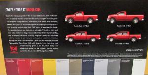 2009 Dodge RAM 1500 Pickup Truck Condensed Sales Brochure Original