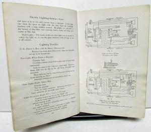 1917-19 Franklin Series Nine Owners Manual Care & Operation Maintenance Original