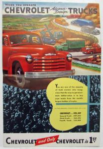 1948 Chevrolet Truck You Are In Good Company Sales Folder