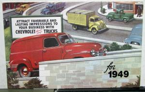 1949 Chevrolet Truck Eye Witness for Your Business Sales Folder Dealer Mailer