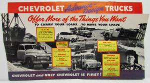 1950 Chevrolet A Stand Out Either Way Sales Mailer Folder